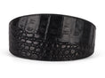 Load image into Gallery viewer, Black Croc 3 Wide Style Collar by Allysa Payne Beverly Hills