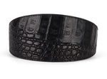Black Croc 3 Wide Style Collar