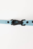 Load image into Gallery viewer, Dusty Blue Adjustable Leash by The Modern Dog Company featuring a black clip and adjustable design for versatility.