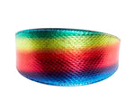 Pride Collection. Rainbow Snake 3 Wide Style Collar