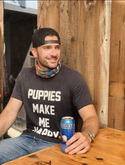 Puppies Make Me Happy Uni-Sex Shirt  | Present for Dog Lovers