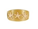 The Starlet. Pearl Yellow Snake Starfish 3” Wide Style Collar