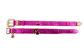 Load image into Gallery viewer, Pink Foil Italian Leather Collar Set