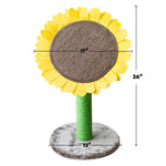 Cat Sunflower Tree Bed - Sisal Covered 2 in 1 Climbing Activity Tower