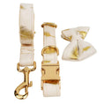 Load image into Gallery viewer, Ivory Gold Leaf Velvet Set