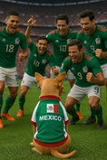 Load image into Gallery viewer, Parisian Pet 'Team Mexico' Dog & Cat T-Shirt – Patriotic Dog Shirt, Perfect for Soccer Fans – Red, White, Green