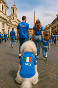 Load image into Gallery viewer, Parisian Pet 'Team Italy' Jersey for Dogs & Cats – Soccer Fan Apparel for Pets, Italy National Team Colors, Blue and White