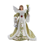 Kurt Adler 16-Inch Mistletoe Kisses Angel Tree Topper