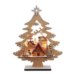Kurt Adler 15-Inch Battery Operated 10-Light Tree With Village Scene