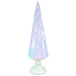 Kurt Adler 17.25-Inch Battery Operated USB LED Lighted Christmas Tree Lantern with Spinning Glitter Water