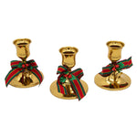 Kurt Adler 3-Inch Candleholder 3-Piece Set