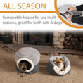 Load image into Gallery viewer, K&H Thermo-Pet Nest Heated Cat Bed – Soft Plush Indoor Cat Cave for Cats and Small Dogs, Machine Washable