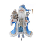 Kurt Adler 18-Inch Kringles Blue and Platinum Santa