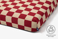 Load image into Gallery viewer, Red Checker | Dog Bed with Cover | Red Checkered Bedding LAY LO Pets