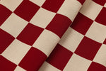 Red Checker | Dog Bed with Cover | Red Checkered Bedding LAY LO Pets