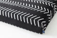 Load image into Gallery viewer, Black Chevron | Boho Dog Bed or Bed Cover LAY LO Pets