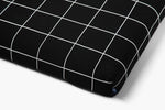 Black Grid | Fancy Dog Bed or Bed Cover