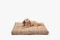 Load image into Gallery viewer, Tan Grid | Dog Bed or Bed Cover LAY LO Pets