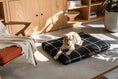 Load image into Gallery viewer, Black Plaid Dog Bed | Dog Bed or Bed Cover LAY LO Pets