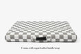 Load image into Gallery viewer, Gray Checker | Dog Bed or Bed Cover LAY LO Pets