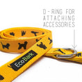 Load image into Gallery viewer, EcoBark Yellow Dog Leash- Padded Comfort Grip Padded Leash Dog Pattern - 4ft, 5ft, and 6ft Leash for Small and Medium Dogs