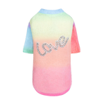 Love Dog Sweater: Rainbow