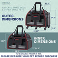 Load image into Gallery viewer, Luxury Lorry Pet Carrier with Removable Wheels and Telescopic Handle