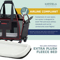 Load image into Gallery viewer, Luxury Lorry Pet Carrier with Removable Wheels and Telescopic Handle