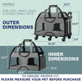 Load image into Gallery viewer, Luxury Rider Pet Carrier with Removable Wheels and Telescopic Handle