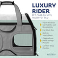 Load image into Gallery viewer, Luxury Rider Pet Carrier with Removable Wheels and Telescopic Handle
