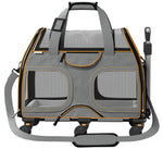 Luxury Rider Pet Carrier with Removable Wheels and Telescopic Handle