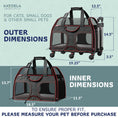 Load image into Gallery viewer, Luxury Rider Pet Carrier with Removable Wheels and Telescopic Handle