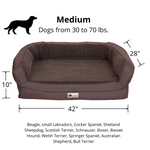 EZ-Wash Fleece Headrest Dog Bed