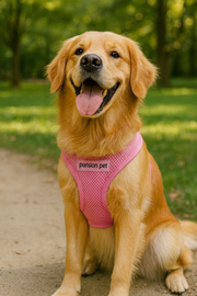 Parisian Pet 'Freedom Harness' for Dogs & Cats – Soft, Lightweight Adjustable Dog Harness in Pink