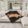 Load image into Gallery viewer, PupProtector™ Short Fur Waterproof Throw Blanket - Midnight Black