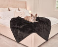 Load image into Gallery viewer, PupProtector™ Short Fur Waterproof Throw Blanket - Midnight Black