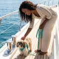 Load image into Gallery viewer, EcoBark Mint Turquoise Dog Leash - Comfort Grip Padded Leash - 4ft, 5ft, and 6ft Dog Leash for Small and Medium Dogs