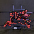 Load image into Gallery viewer, Mobilgas Flying Horse Red Neon Sign Light Glass