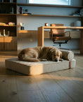 Load image into Gallery viewer, The Modern Day Bed — Boucle Lounge Dog Bed | High-Density Foam, Waterproof Lined, Washable