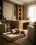 Load image into Gallery viewer, The Modern Day Bed — Boucle Lounge Dog Bed | High-Density Foam, Waterproof Lined, Washable