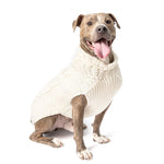Natural Cable Wool Dog Sweater