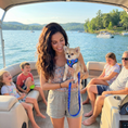 Load image into Gallery viewer, EcoBark Nautical Dog Harness - Over-the-Head Soft Mesh Vest Halter for Small to Medium Dogs