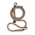 Load image into Gallery viewer, Shop Leashes Premium New! Matte Black/Natural Rope Dog Leash, Adjustable & Handcrafted - Found My Animal