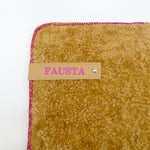 Personalized Fuchsia Stitch Dog Blanket