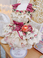 High quality Rosé Blossom Couture Dog Dress & Hat Set