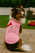 Load image into Gallery viewer, Parisian Pet 'Big Sister' Trendy Dog Apparel – Breathable Embroidered Pet Wear for Dogs & Cats, Pink