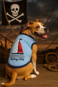 Load image into Gallery viewer, Parisian Pet 'Sailing Club' Dog Shirt – Nautical Embroidered Pet Apparel for Dogs & Cats, Light Blue