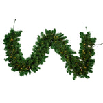 Kurt Adler 9-Foot 100-Light Pre-Lit LED Vanderbilt Garland
