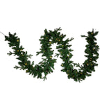 Kurt Adler 9-Foot Pre-Lit Warm White LED Jackson Pine Garland