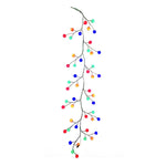 Kurt Adler 6-Foot Green Garland with 48 Multicolor LED Ball Lights